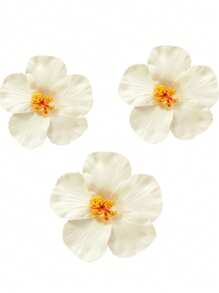 1/3支芙蓉花仿真花，夏威夷派对夏季DIY装饰，草裙舞会发饰 - 彩色 - 查看 15