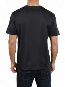 Men's TV Series Singer 'Ids' Printed T-Shirt - Retro Style, Heavy 180g Cotton, Round Neck, Short Sleeve, Halloween And Thanksgiving Limited Edition Fan Style, Casual Top (Size S-3XL) - 黑色 - 查看 5