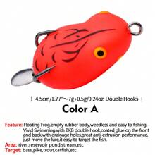 CISEA F44 鱼饵 青蛙饵 适用于 Fisshing 软饵 改良版 Thunder Frog 软饵