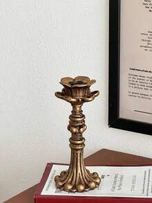 一套复古法式古董烛台/烛托，高端家居艺术烛台底座，适用于烛光晚餐装饰、餐桌装饰、书桌装饰、营造室内氛围、庭院装饰、情人节派对装饰、房间装饰、礼品装饰、婚礼餐桌装饰、生日庆典装饰、婚礼装饰、母亲节礼物、复活节装饰，绿色，餐桌装饰 - 彩色 - 查看 16