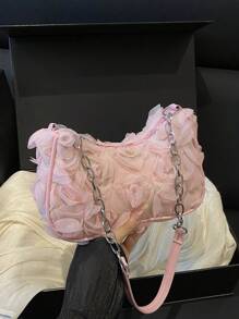 时尚花卉链条手提包、单肩包