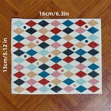 Thảm mini, Thảm trang trí phòng khách nhà búp bê, Mô hình thảm, Thảm trang trí nhà búp bê phong cách retro Dopamine, Phụ kiện chụp ảnh mô hình thu nhỏ tỷ lệ 1:12, Thảm trang trí mô hình thu nhỏ - Nhiều màu - Xem 12