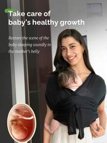 حامل أطفال جديد ومريح, مناسب لحمل الرضع في شكل طيّة, حامل أطفال بتصميم X-النمط على طراز Sears