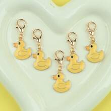 1件/3件/5件/10件可爱小黄鸭钥匙扣，可爱钥匙扣，钥匙扣吊饰，男女通用钥匙扣配件礼物，生日、婚礼、派对、毕业典礼、圣诞节和感恩节的完美之选！万圣节配饰教师节包袋挂绳，带身份证夹，汽车配饰，包袋吊饰 - 黃色 - 查看 4