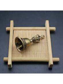 迷你手摇复古黄铜魔铃 - 防魔护身符、钥匙扣吊坠，非常适合家居装饰和节日礼物 吊坠饰物 饰物吊坠 - 彩色 - 查看 5