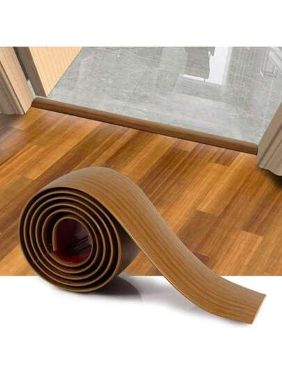 1 pezzo Striscia di transizione per pavimento di 100 cm, autoadesiva, copertura per soglie, riparazione di spazi tra i pavimenti, transizioni per pavimenti in vinile, pavimenti laminati, striscia divisoria piatta, design minimalista a grana di legno di quercia