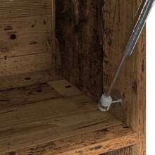 Wardrobe Old Wood 100x32.5x35 Cm Engineered Wood - Brown - View 8