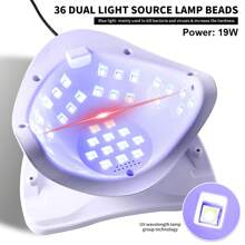 UV Light For Nails, UV LED Nail Lamp For Gel Polish, Fast Nail Dryer With Automatic Sensor, 4 Timer Setting, LED Nail Light For Fingernail And Toenail Nail ,Nail Art Tool,Can Be Used For Valentine's Day And New Year Gifts.