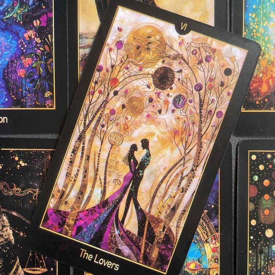 宇宙花园塔罗牌游戏卡，趣味休闲塔罗牌，派对桌游，派对氛围道具，朋友聚会游戏道具，送给朋友的礼物