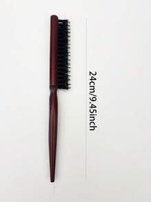 1 件专业沙龙野猪鬃毛细齿梳，接发造型工具发刷，DIY，返校，旅行度假必需品，女士发饰