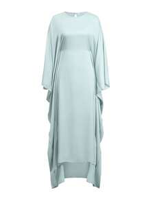 Đầm maxi dáng rộng, thanh lịch, sang trọng bằng satin màu xanh bạc hà nhạt dành cho nữ của Unadoll, thích hợp cho đám cưới, tiệc tùng, ăn tối hoặc kỳ nghỉ. - Màu xanh nhạt - Xem 3