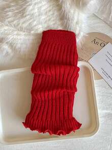 1 Pair Y2K Style Girls Leg Warmers, Warm & Breathable Ankle Leg Warmers For Children, Autumn/Winter - Multicolor - View 17