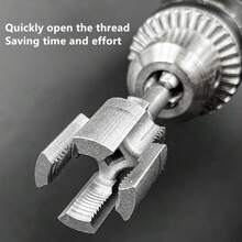 2pcs Metal PPR Pipe Threaded Repair Tool - Integrated Internal & External Hole Opener, Electric Drill Type, 1/2 Inch - DN15, 3/4 Inch - DN20 Size, Essential For Pipe Repair | Threaded Pipe Repair | Metal Structure, Pipe Repair Tool - Multicolor - View 4