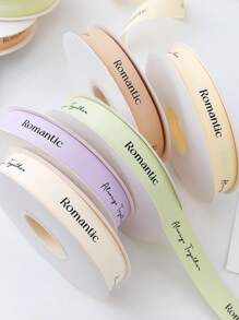 Custom Satin Ribbon Bows With Text, 25mm Wide Gift Ribbon, DIY Cake Baking Crafts Rose Flowers Birthday Party Colored Ribbons, Wedding Decoration Gift Packaging, Graduation, Balloon Ribbon, Chic Autumn, Stylish, Fashion, Hipster, Casual, Minimal Chic, Personalized, Customized, Custom, Unique, Guy Costumes, Capsule Wardrobe, Men Basic/Street Style, Ideal Gifts For Him, Boyfriend, Family, Friends, For Birthdays, For Vacation/Holiday, For School/Competition, For Sports/Climbing, Outdoor Decor