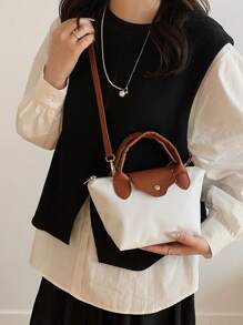 新款女士尼龙休闲纯色手提包、单肩包、斜挎包