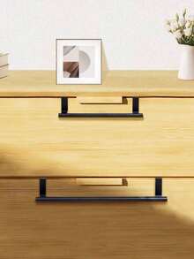 1pc Stainless Steel Towel Rod, Bathroom Door Hanging Towel Rack, Bathroom Accessories, Punch-Free Cabinet Door Hanging Rag Hanger, Cabinet Door Back Towel Single Rod