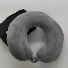 Gorsmoon Travel Pillow Memory Foam Neck Support Super Soft Head Rest Car Plane Cushion~ - Red - View 14