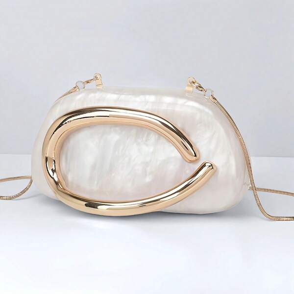 Milky Way Milky Way Acrylic Clutch Purse For Women Marbling Evening Wedding Handbags Acrylic Shell Box Purses For Party Prom Cocktail