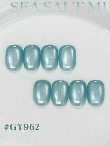 NAI SHI Nail Polish 6PCS/15ML Capacity 2025 New Valentine's Day Gift, Spring, Summer, Autumn, And Winter Sea Salt Mint Translucent Blue-Green Glass Bead Cat-Eye Gel Nail Polish. Vibrant Colors For Summer And Autumn - Multicolor - View 17