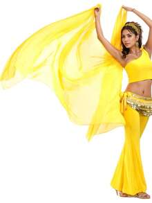 Khăn choàng nhiều màu sắc cho vũ điệu bụng của phụ nữ dành cho trang phục Halloween Raves bằng vải voan - Nhiều màu - Xem 29