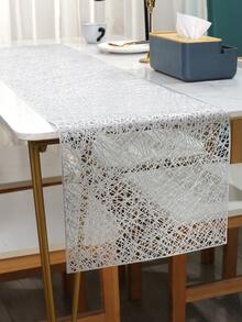 1 Pc Table Runner, PVC Table Runner Centerpieces Cloth  Table Runner, Bridal Birthday Party Table Decor Cloth For,Wedding,Camping, Festival Table Runner For Spring Home Decor - Multicolor - View 4