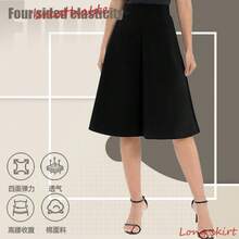23" Knee Length Skorts Skirts For Women With Pockets Tennis Skirt High Waisted Golf Skirts For Women Casual - 黑色 - 查看 4