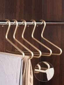 10/5/1pc Aluminum Alloy Pants Hanger, Versatile Garment Rack For Hanging Pants, Sweatshirts, Towels, Multifunctional Easy Hooks Clothes Drying Rack For Closet Decoration