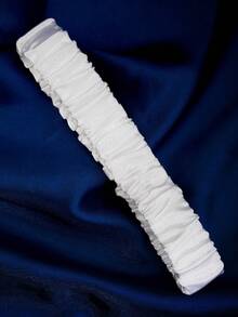 1 件女士简约基本款婚礼吊袜带，欧美新娘腿带 - 白色 - 查看 2