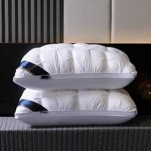 2PCS Luxury Neck Support Pillow - Five-Star Hotel Quality Pillow, High-Density Non-Collapse Core, 74x48cm, For All Seasons - White - View 7