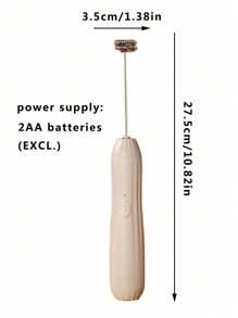 电动奶泡器，强力手持奶泡器，迷你奶泡器，咖啡搅拌器，不锈钢饮品搅拌器，适用于咖啡、拿铁、卡布奇诺、抹茶、热巧克力，便携式奶泡器，无线电动搅拌器，迷你咖啡机
