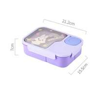1 pezzo Borsa termica per il pranzo con cucchiaio e forchetta, capacità 1400ML, contenitore per salsa indipendente, contenitore per alimenti multicomparto, adatto per campeggio, ufficio, scuola, ritorno a scuola, feste, regali di Natale/compleanno (blu/rosa/verde/viola)