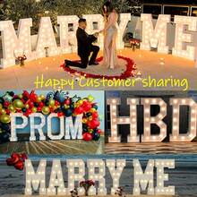 3FT Marquee Light Up Letters, Large Marquee Letters, Mosaic Balloon Frame Letter Big Letter For Engagement Wedding Decorations Birthday Party Backdrop Decor, Balloon Arch Kit - Chữ R - Xem 7