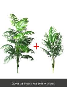 90cm-120cm Large Artificial Palm Tree, Simulated Green Plants, Plastic Turtle Back Bamboo, Large Leaf Schefflera, Tropical Fake Iron Tree, Suitable For Home, Office, Party, Outdoor Decoration,Fake Plants,Fall Decor,Room,Desk,Garden Decor,Room Decoration Stuff, Valentine Day, Gift Gifts Birthday Graduation