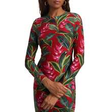 FARM Rio Dream Garden Jersey Midi-Dress |  | Women Outdoor Dress