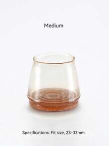 4/8/16/24 件圆形椅腿地板保护垫 - 消除地板噪音，防止刮擦，滑动顺畅 - 硅胶结构，柔软毡垫，轻柔接触地板，保护地板、桌椅腿