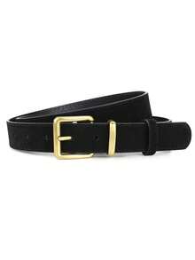 1 件男女通用休闲简约仿麂皮腰带，时尚牛仔裤腰带配饰，中性设计秋季、秋季、万圣节 - 多色 - 查看 8