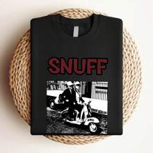 180g Pure Cotton Vintage 90s Snuff Band Punk Us Tour 96 T Shirt LB5947 Soft Print Round Neck Short Sleeve Stretched Fashion Streetwear Unisex Breathable Slightly Comfortable Top For Everyday Wear Stylish Graphic For Women Versatile Designer Clothes Casual Summer