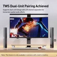 PHILIPS 台式电脑音箱，带动态 RGB 灯的蓝牙 5.1 电脑音箱，双连接模式电脑条形音箱，游戏音箱