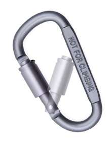 1 pezzo di fibbia in lega di alluminio per arrampicata, fibbia multifunzionale per arrampicata con serratura, gancio per zaino in lega di alluminio, portachiavi da uomo