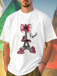 Paris Maglietta Uomo Moda Estiva T Shirt Cotone Leggera Comfort Stile  Casual Regalo Idea Fashion Offerta Speciale  Imperdibile