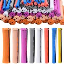 Flexible Heatless Hair Rollers - Bendy Twist Curling Rods For DIY Soft Foam Curls - Hair Styling Tools For Natural And Salon-Quality Results ,Universal Perm Curling Bar - EVA Curling Iron For Hair Care And Manual Hair Roller - Pearl Design For Beauty And Personal Care