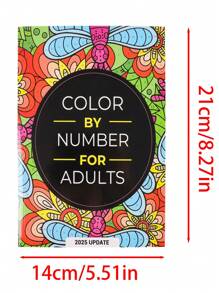 1 件成人按数字涂色本：75 幅精美图画，专为娱乐、成人放松和缓解压力而设计，可连续数小时涂色（包括花卉、动物、曼陀罗、自然、风景等），返校，学校用品