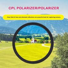 1pc Universal Anti-Reflection CPL Polarizing Filter For Smartphone And DSLR Cameras, Compatible With Various Devices, No Battery Required, Glare Reduction