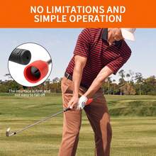 Caiton Corector de swing de golf Caiton 1 buc – roșu/portocaliu (opțional), îmbunătățește postura swingului, îmbunătățește precizia swingului de golf, ajutor esențial pentru antrenamentul de golf pentru toți jucătorii de golf