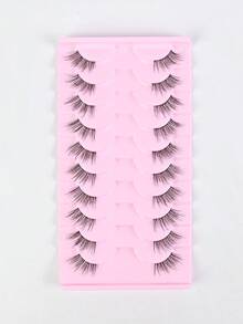 10 Pairs Transparent Stem False Eyelashes Lengthen At The End For Daily And Stage Makeup - Cat Eye Lashes - View 15