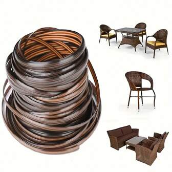 [FAI DA TE Rattan Simulato] 2800cm Rattan intrecciato finto per Divano, Tavolo, Sedia, Riparazione e Intreccio di Casa