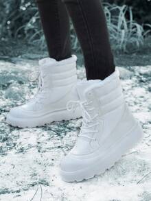 Botas de nieve para mujer - Blanco - Ver 3