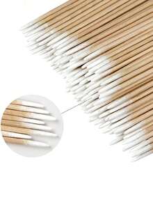 1000支/500支/300支/100支超细尖头清洁棉签，微型精密清洁棉签，眼线修正清洁棉签，遮瑕膏清洁棉签，指甲细节清洁棉签，眉毛精密清洁棉签，口红清洁棉签，卸妆尖头清洁棉签，精密清洁棉签，小面积清洁棉签，适用于耳鼻清洁、化妆和个人护理、指甲尖清洁，多功能美容工具 - 彩色 - 查看 5