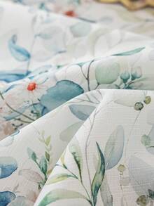 1件春夏清新鼠尾草绿花卉竹节流苏桌布，农舍风格长方形餐桌罩，可水洗，适用于家庭厨房、晚宴、野餐、约会、婚礼、主题派对、室内/室外使用。 - 鼠尾草綠 - 查看 3