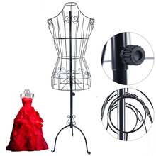 OUKANING Wire Mannequins Female Upper Body Torso Mannequin Dummy Clothing Dress Form - Default - View 3